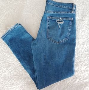 Gap Best Girlfriend Patched Jeans Sz 27